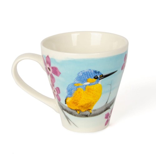 Kubek porcelanowy ZIMORODEK MYRTE błękitny