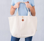 Duża torba z płótna organicznego „SHOPPER GARDEN”