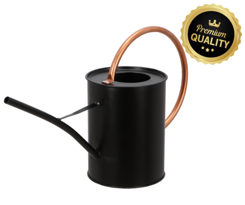 Konewka i spryskiwacz czarny miedź PREMIUM zestaw
